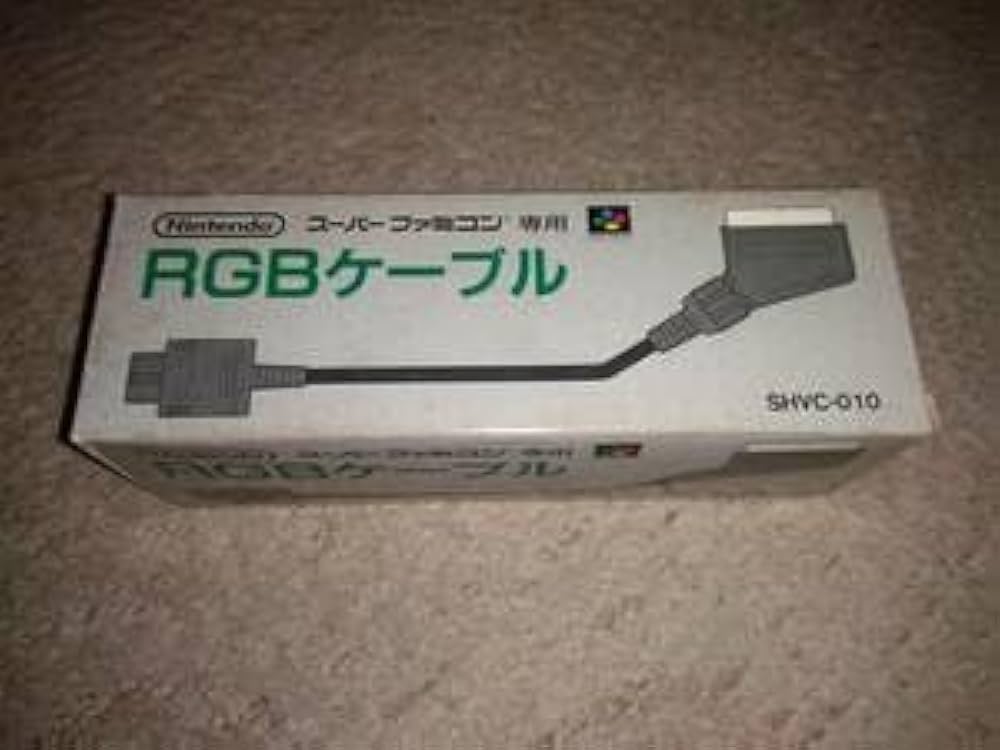 スーパーファミコン - SFC スーパーファミコン 純正 RGBケーブル SHVC-010 Nintendo Super Famicom Official RGB Cable SHVC-010 Tested